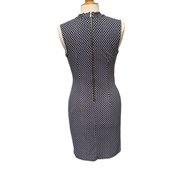 Ann Taylor Sleeveless Wrap Dress - XS - Black White Geometric Print - Picture 9 of 16